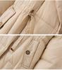 Women's Warm Winter Long Down Jacket Thickened Drawstring 90 White Duck Down Coats Fashion