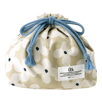 [2025] Patterns Lunch Drawstring Bag Kukka Mocha W059-431-204