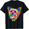 T-shirt Yorkshire Terrier Pop Art Coloré Amoureux de Yorkie(2)