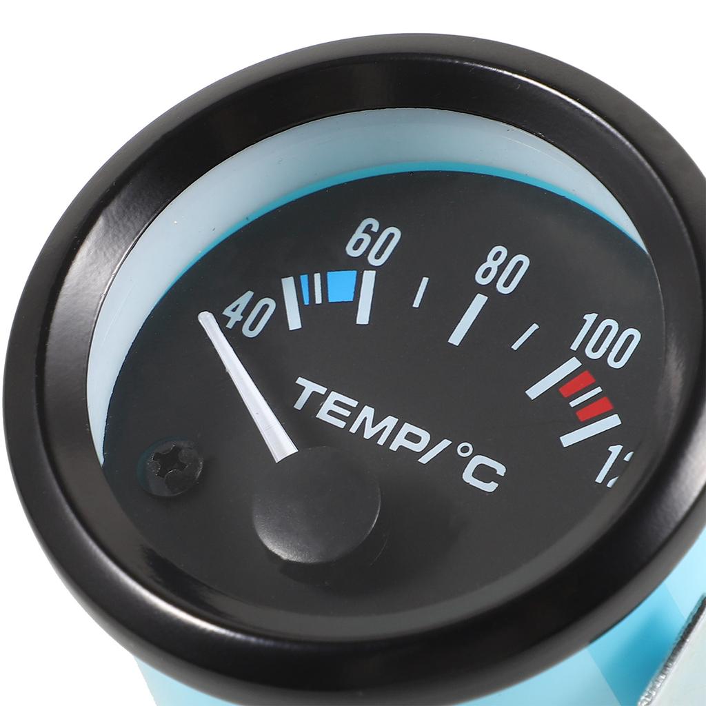 Universal 12V Automotive Water Temperature Gauge High Accuracy Car Water Temp Gauge Automotive Part Easy Install Iron ABS
