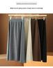 High-Waisted A-line Wool Sequin Umbrella Skirt – Mid-Length Slimming for Autumn/Winter