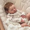 BZDOLL Cloth Body Vinyl Limbs 50CM 3D-Paint With Visible Veins Reborn Baby Sleeping Doll Toy For Girl Lifelike Collectable Doll Handmade Birthday Gift