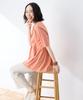 DECOY Cooling and UV Protection Cotton Premium Peplum Orange Pullover, Women's, 491203,