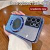For Samsung Galaxy S22 Ultra Mirror Electroplate Lens Protector Case For Samsung S22 Plus Magnetic Bracket Bumper Glitter Cover
