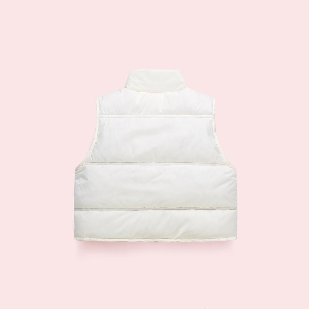 Children's Vest Thickened Autumn/Winter Vest Stylish Outerwear Vest Short-Sleeve Loose-Fit Jacket for Boys & Girls