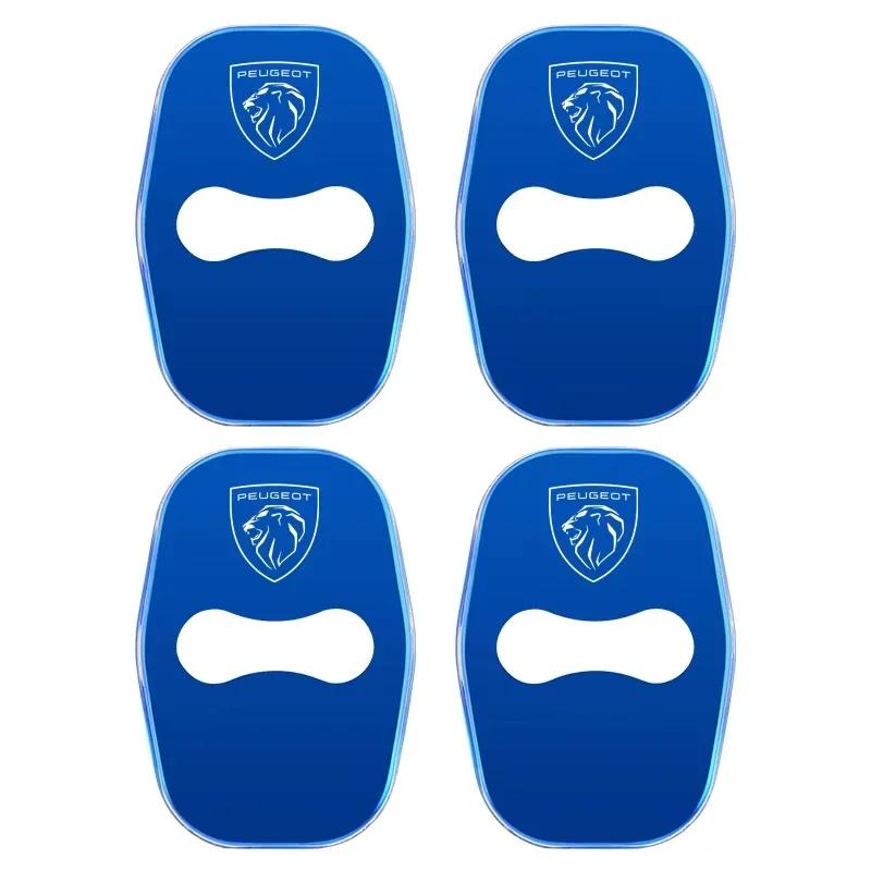 Samolepka na auto 2025 Horké 4ks Nerezové kryty zámků dveří auta Samolepky Pro Peugeot 208 3008 407 2008 508 206 308 307 Interiér Au
