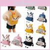 Lifelike Cartoon Animal Baby Backpack With Non-toxic Comfortable Canvas Material