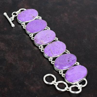 Purpuriet armband edelsteen armband antieke sieraden 925 sterling zilveren armband verstelbare kettingarmband handgemaakte sieraden cadeaus voor vrouw