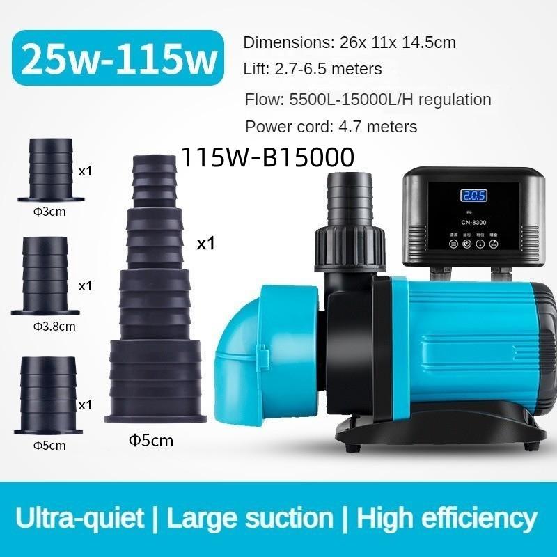 Small Frequency Conversion Bottom Suction Pump Fish Tank Silent Submersible Pump Aquarium Circulation Filtration Pump