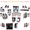 For Mazda 3 2010-2015 Interior Central Control Panel Door Handle Carbon Fiber Stickers Decals Car styling Accessorie