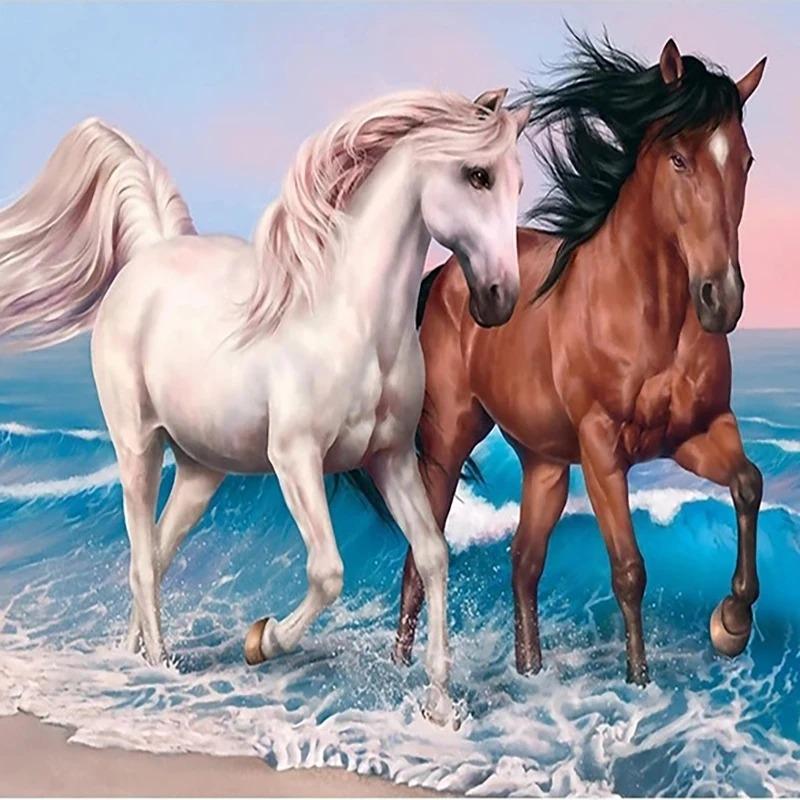 3D Europäisches Rennpferd Tapete Wohnzimmer TV Sofa Hintergrund Wandbild Klassisches 3D Fresko