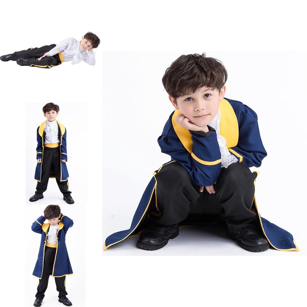 Costum Încântător de Prințul Adam din Frumoasa și Bestia Pentru Băieți cu Măiestrie Exquisită