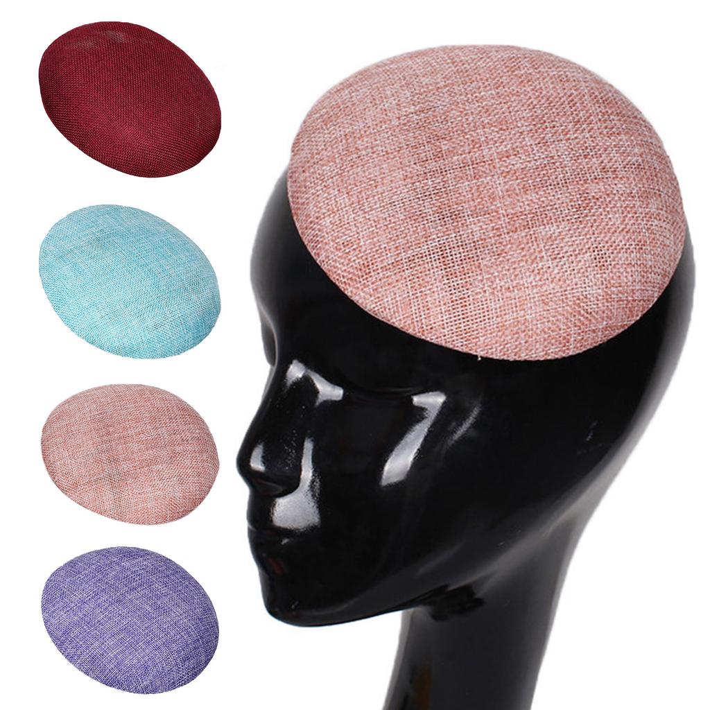 15cm Sinamay Hat Fascinators Hat Base for Women Millinery DIY Accessories Cocktail Teaparty Headpieces Round Hat Base