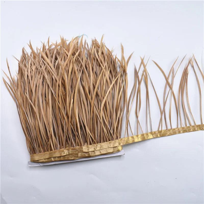 Feather1Meters Pruning Goose Feathers Trim Tassel Fringe Ribbon Tape 6-8" Pheasant Feather for Crafts Costume Sewing Trimmings Carnival
