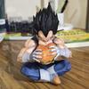 In Stock Wukong Vegeta Gnawing On Hamburgers Figure Fun Sitting Posture Wacky Anime Model Collection Desktop Ornament Toy Gift