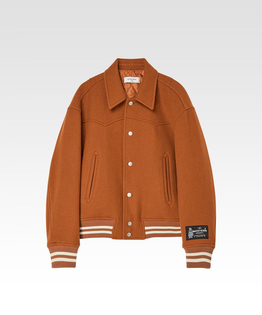Afterpray Western Teddy Blouson Tangerine