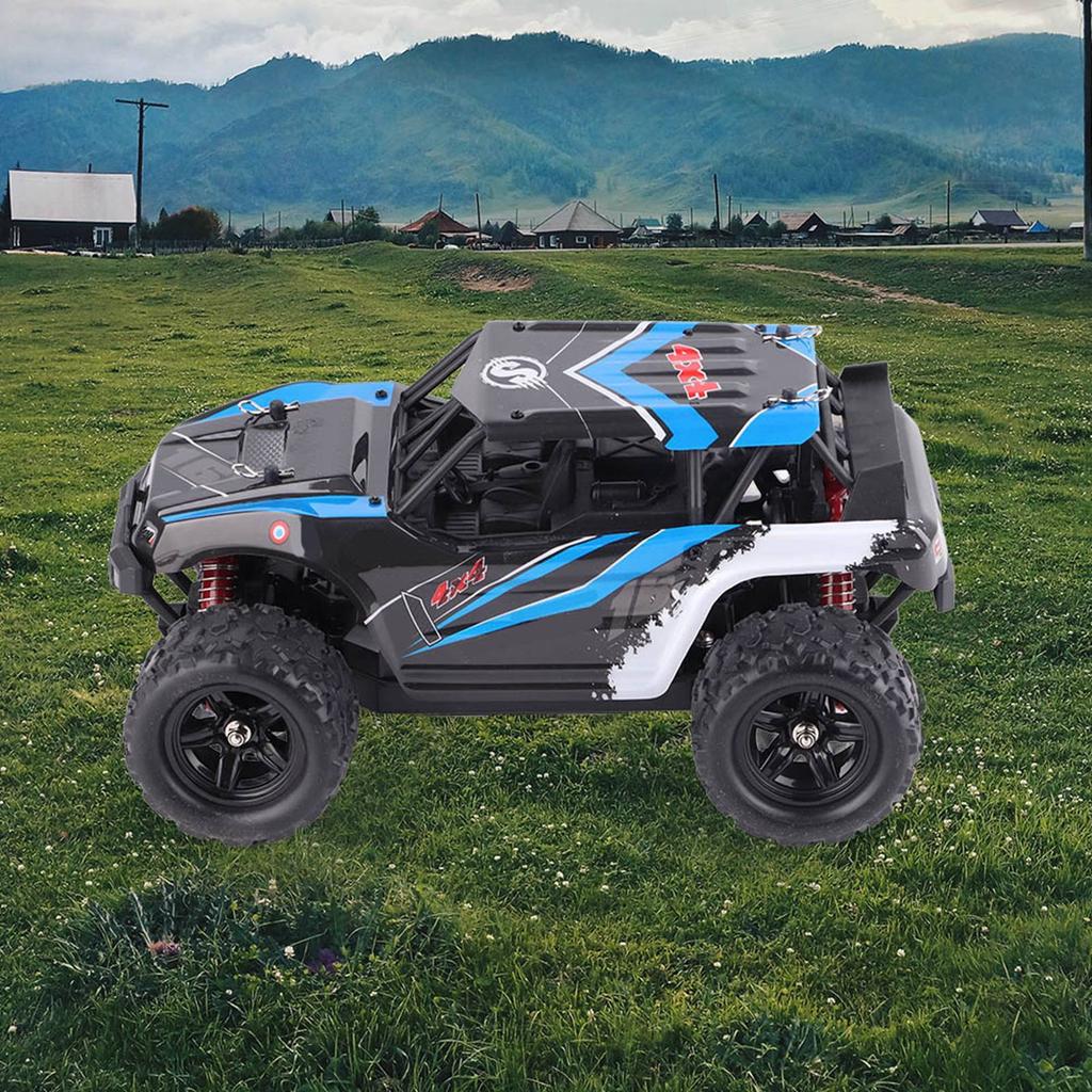 4 Wheel Drive 1 18 2.4G Remote Control Racing Car RC Model Toy (Blue)
