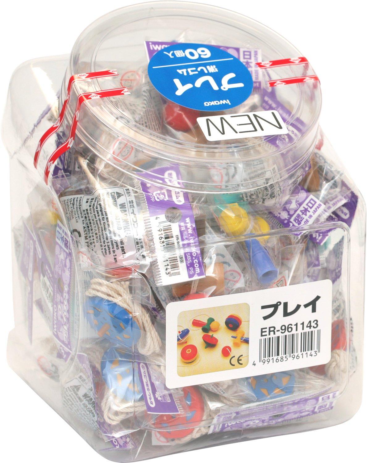 Sugata Iwako Play SCER961143 Erasers, 60-pack,