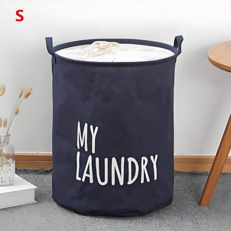 1 Pcs Foldable Drawstring Laundry Large Capacity Waterproof Clothes Storage Basket For Home Bathroom Children'S Toy Organiz