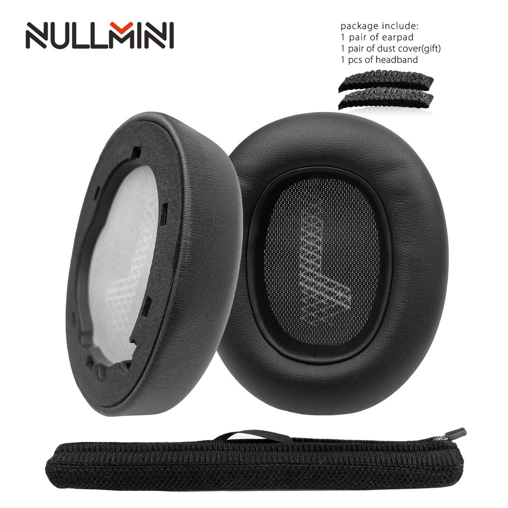 Náhradní náušníky NullMini pro JBL LIVE 650BT, 660NC, DUET NC, E65BTNC Náhlavní souprava Sluchátka Polštář do uší Sluchátka Proteinová kůže