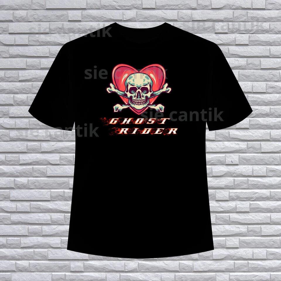 

Ghost Rider Logo American T-Shirt Funny Size S to 5XL L
