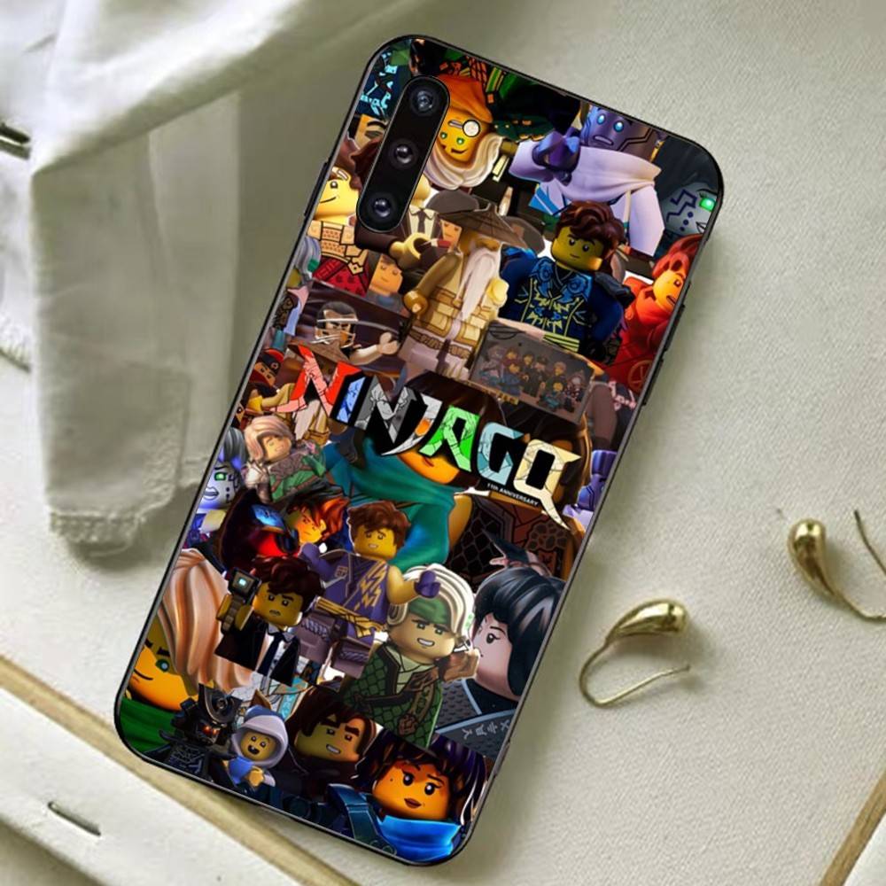 Animovaný kryt na telefon s motivem N-Ninjago pro Redmi Note 4 X 5 A 6 7 8 T 9 9S 10 11 11S 11E Pro Poco M3 Pro