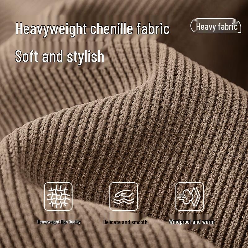 Hodo Men's Anti-Wrinkle Chenille Straight-Leg Casual Pants