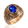 Retro Titanium Army Personalized Finger Ring