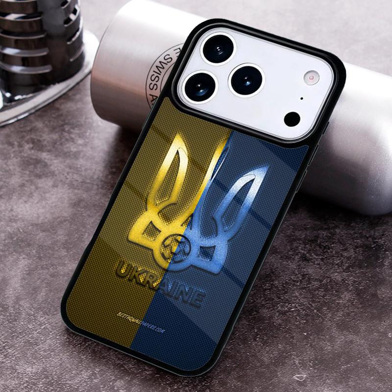Vintage Ukrainian Flag Of U=kraine Retro Style Phone Case For iPhone 17,16e,15,14,13,12,11,Mini,Pro,MAX soft Silicone Cover