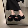 Platform Slippers Women's Summer Wear New Internet Celebrity Super Fire Cool Slippers Women's High Heels Beach Shoes Drag