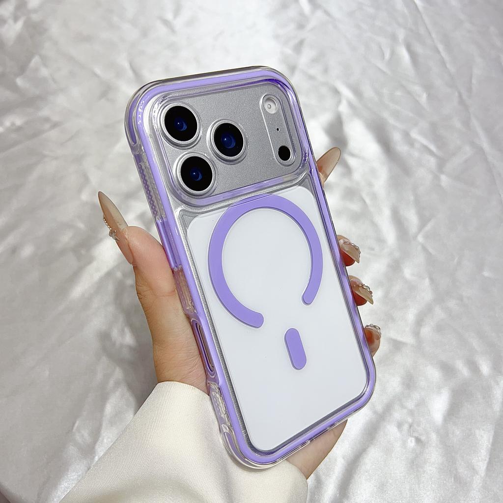 Custodia Morbida in Silicone Trasparente con Paraurti per iPhone 17 Air 16 16E 15 14 Plus 13 12 11 Pro Max Per Magsafe Cover Antiurto