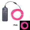 1m 3m 5m Glow EL Wire Neon Cable for Christmas Dance Party DIY Costumes Multicolor Illuminated Light AA Battery  Lamp LED Strip