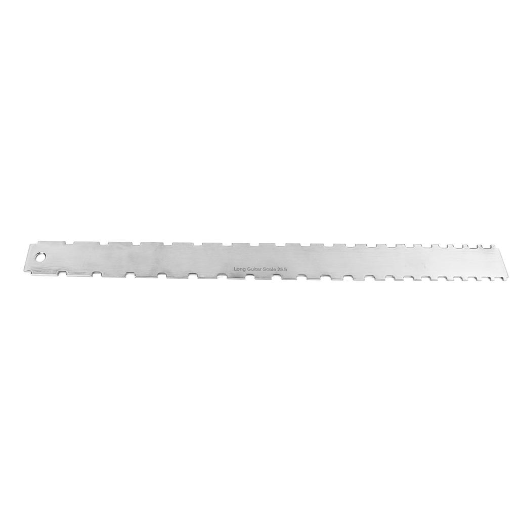 Guitar Ruler Set Stainless Steel High Accuracy Guitar Neck Notched Straight Edge String Action Gauge Ruler Set