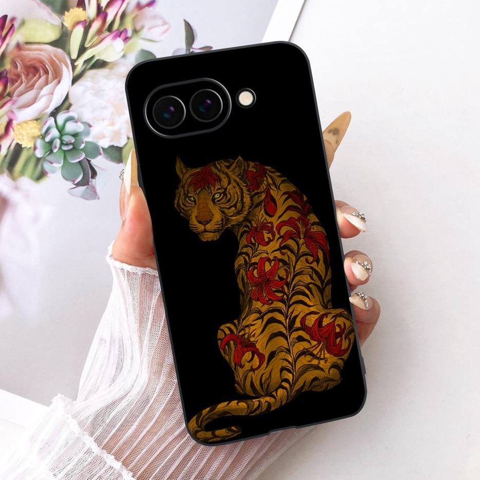 Für Google Pixel 9 Pro Hülle Niedlicher Löwe Mode Bemalte Abdeckung Weiche TPU Handyhülle Für Google Pixel 9A Pixel9 Pro Rückseite Fundas
