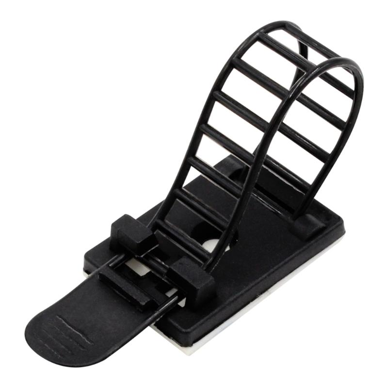 

100Pcs Adjustable Strap Holder Cable Organizers Wire Winders Clip Self Adhesive Cable Ties Clamp for Cable Managements 1