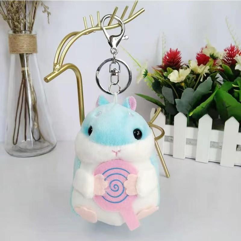 Adorable Creative Hamster Plush Keychain Toy For Cute Animal Lovers 11cm