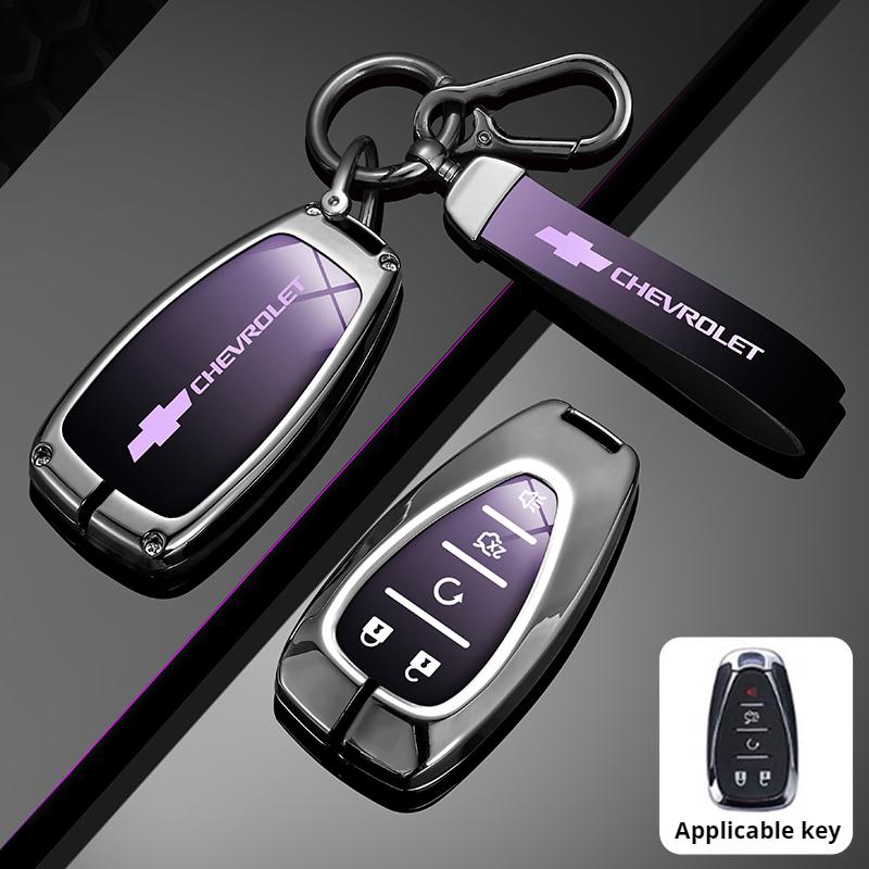 Zinc Alloy Car Flip Key Case Cover Shell Bag For Chevrolet Cruze Aveo Trax Sail Malibu Captiva Prism Spark Protector Accessories