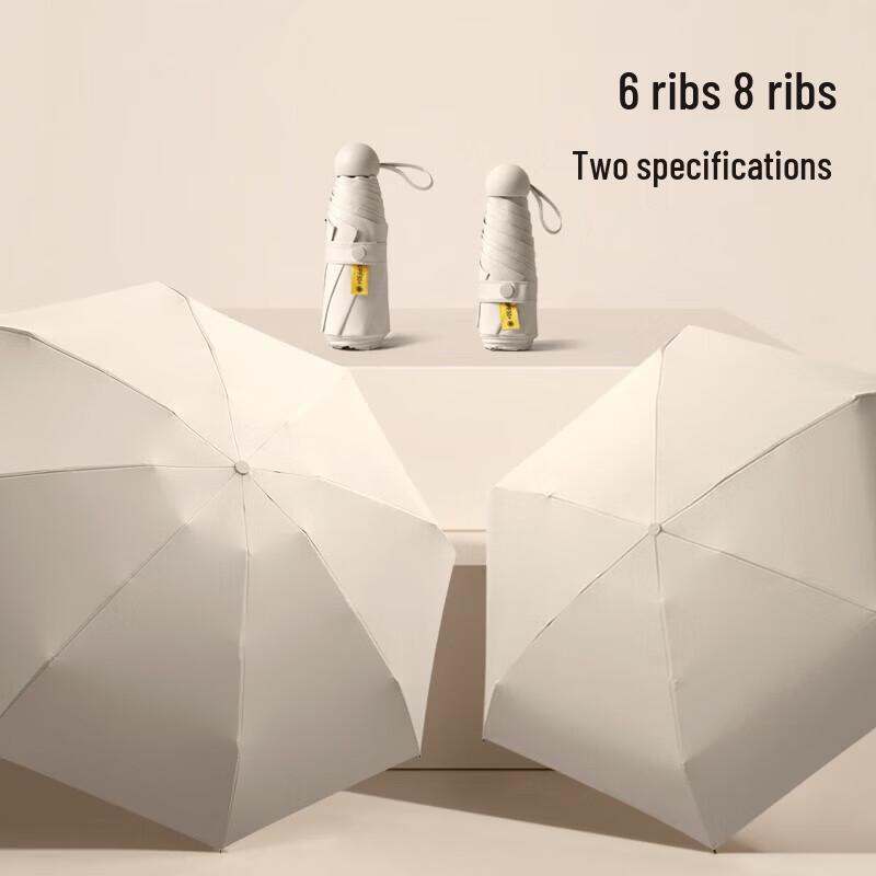 MAYDU Portable 5-Fold Mini Capsule UV Rain & Sun Umbrella