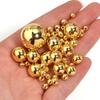 10-1000pcs ABS Imitation Pearl Beads 3-20mm Gold Round Loose Spacer Beads For DIY Jewelry Making Bracelet Necklace Acessories