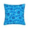 Colorful Paw Print And Bone Pillowcases Fashion Pillow Case For Sofa Bedroom Home Decor Comfy Pillow Cover