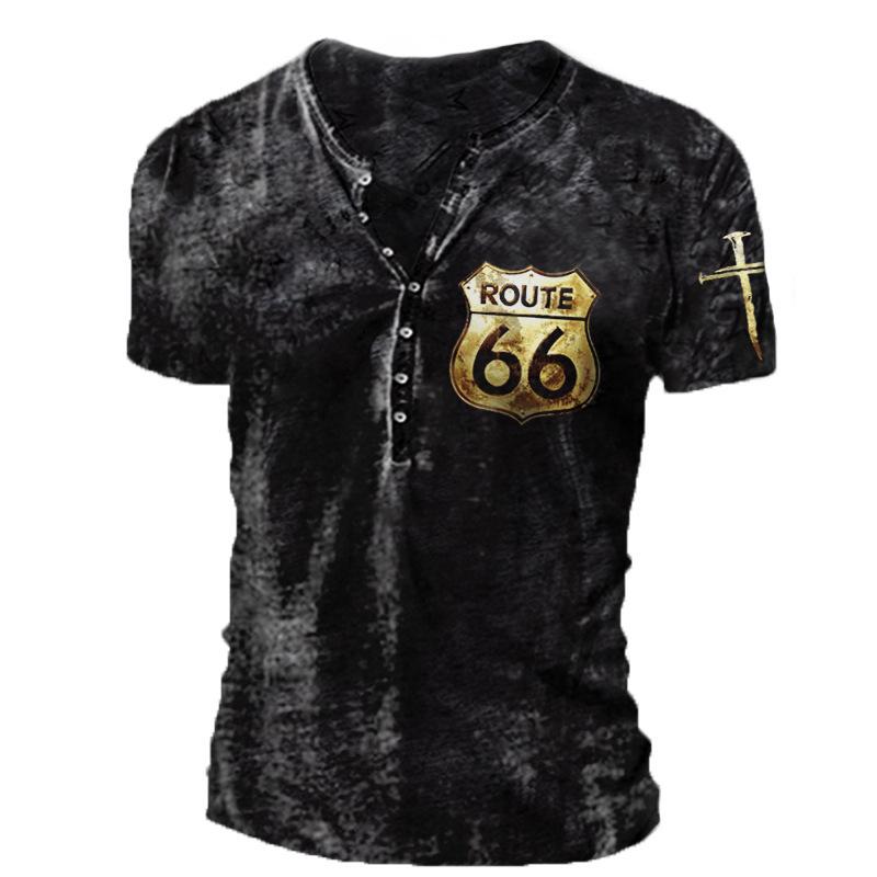 Vintage Taste V-ausschnitt männer T Shirt Drucken Kurzarm Gothic Punk T Shirt Für Männer Übergroße Tops T Shirt Männer streetwear