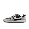 Court Borough Low Premium Comfortable Versatile Non-Slip Durable Low-Top Casual Shoes Kids Sneaker Black Gray 845881-005