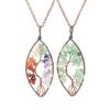 Temu Valence Handcrafted Tree of Life Leaf Necklace N03