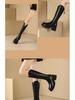 Women's Chunky Heel Over-the-Knee High Boots: 2025 Autumn/Winter Thick Sole Stovepipe, Hot Girl Style