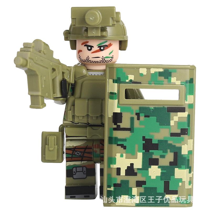 Ninja Warrior Superhero Doll With Weapon Single Building Block Assembly Toy