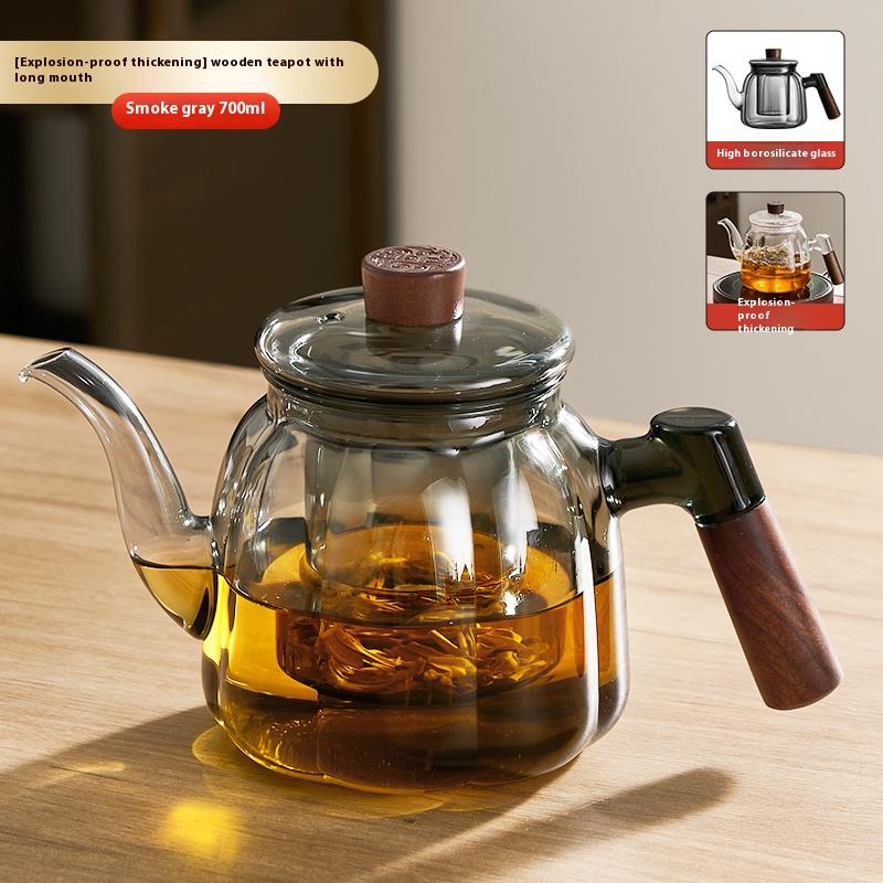 Gianxi Glass Teapot Type Teapot For Tea Making Home Stove High Temperature Resistant Glass Teapot Tea Brewing Kettle