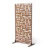 Metal Privacy Screen 47" X 76" Outdoor Privacy Screens & Panels Brown
