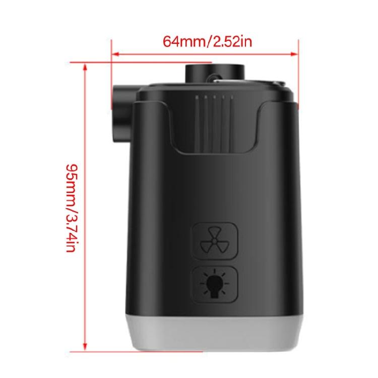 Electric Airs Pump with Light Outdoor Fast Inflate Deflate Pump Replacement Electric Rechargeable Small Airs Pump