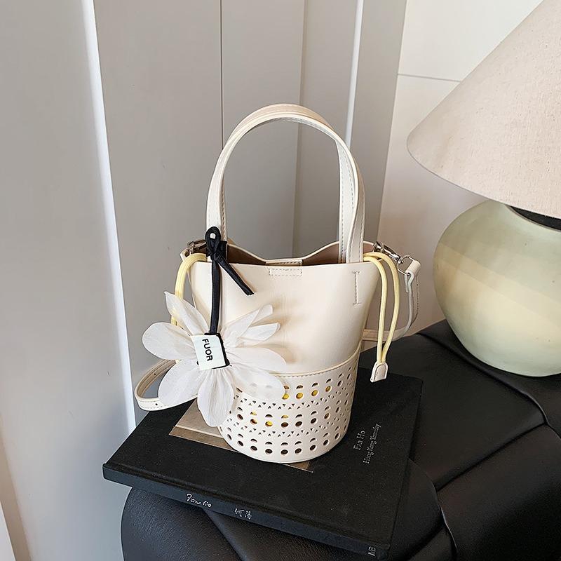 

Новая высококлассная ажурная сумка-тоут большой вместимости, женская сумка-ведро, сумка через плечо для通勤, портативная сумка-мессенджер