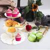 Yousheng 6 Sets Cake Stand Rods 3-Layer Metal Holder Heart-Shaped Design DIY Epoxy Art Wedding Fruit Tray Snack Plate for Desserts Cheese Chocolate